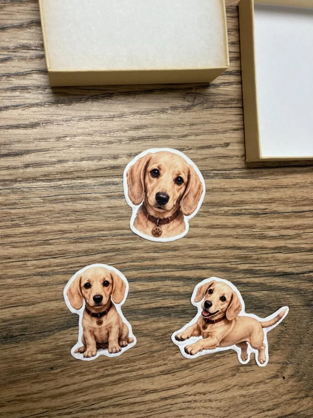 3 Dachshund Dog Refrigerator Magnets Cute Wiener Dog Puppy Fridge Decor Gift